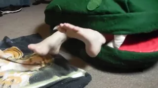 Sun Bather Eaten By Plant!