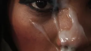 Splashes on the body of women