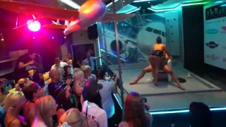 Dancing cuties fucking in the public