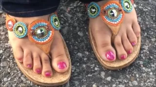 Ms. Q Taylor Pink Toenails