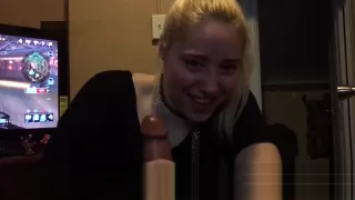 White Teen Sucks BBC while on the phone and he plays PS4 - KittenDaddy