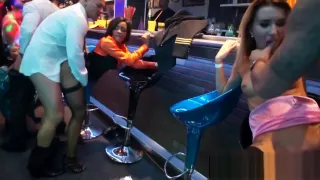 Gorgeous pornstars fucking in the club