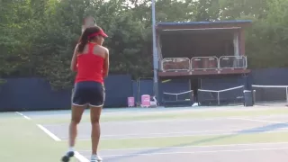 Sorana Cirstea practice at the US Open