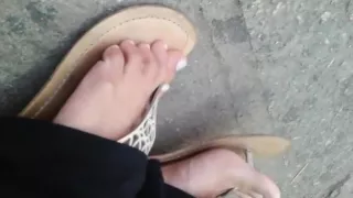 Candid Feet Blond Girl