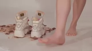 Cake crushing in buffalo boots