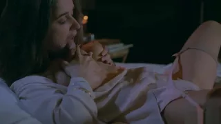 Busty babe Emily J masturbating