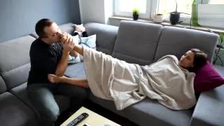 Worshiping Satin's High Arched Feet