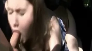 Slut Teen Sucks And Fuck Guys In Car