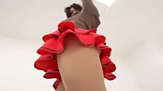 Shame on Shinkosha Shiori ! voyeur enjoys her satin panties: upskirt view 2