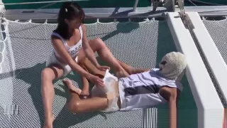 Golden Shower On Boat