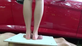 Beautiful Goddess cock crush trample