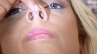 Inside beautiful girl Nose (Inside view)