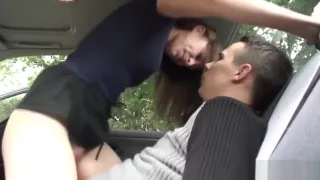 German Teen Fucked on Public Road