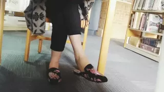 My Latina crush dangling slippers