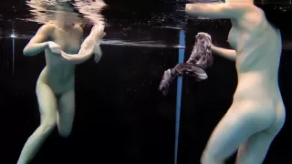 Two girls swim and get naked sexy