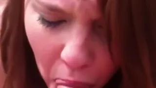 redhed teen really loves to swallow jizz