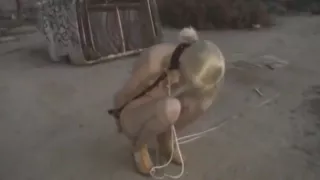 lesbian petgirl bondage outdoor 2