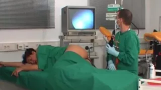 Tripa hinchada en colonoscopia real (medical belly inflation fetish)