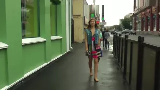 Russian girl barefoot walk pt. 2