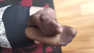 Grandmothers Nylon Feet Play