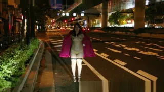 Japanese chubby girl public flashing slide show4