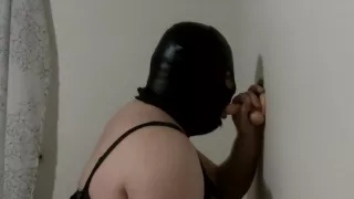 Crossdresser Dildo Deepthroat und Selbstbondage