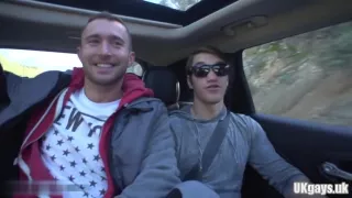 Hot gay blowjob with cum eating