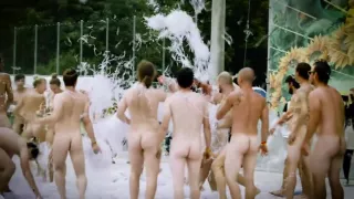 Naked people play like boys with no problems