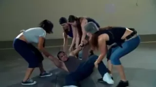 mixed street fight black female