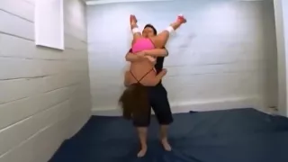 Neck Breaking Piledriver and Powerbomb on Women Intergender Wrestling-Part3
