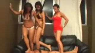 Brazil Trample Trio (Barefoot Trample - Girl/Girl) - Part 1