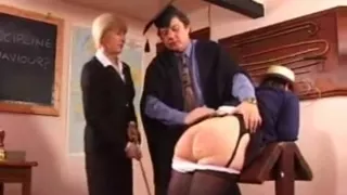 Naughty Granny Gets Her Booty Spanked Hard
