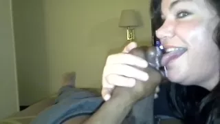 BBW gives a wonderful blow job