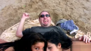 Babes fucked at the beach by her lover