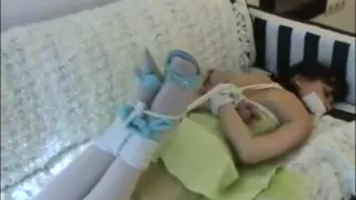 Cutie in Dress tied up