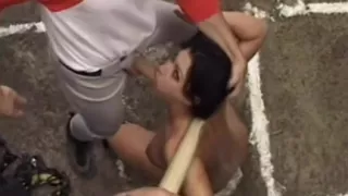 Bitch gets a rough facefuck