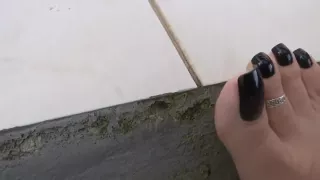 Sexy feet crush little ants