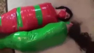 2 girls are mummified