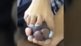 Horny porn clip Handjob