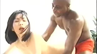 Asian girl fucked by 2 BIG BLACK cocks