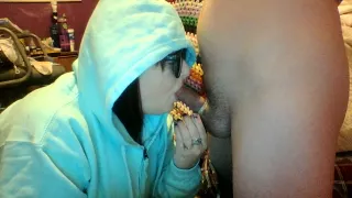 the wifey giveing me a blowjob