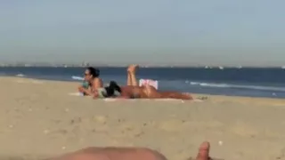 Beach dickflash #5 with cumshot