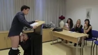 euro fetish babe gives secret blowjob 