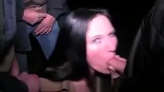 Busty Brunette Slut Love Giving Blowjob Outdo