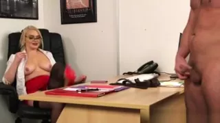 Cfnm Blonde Flashes Tits