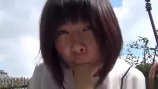 Asian Teen Rides Dildo