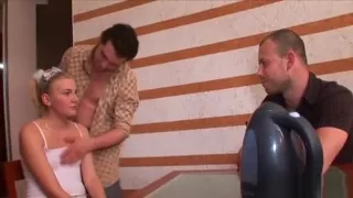 Young Babe Gets A Pussy Examination Previous To Threesome