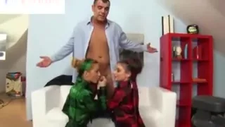 Classy Babes Suck And Tug Dick