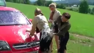 Horny Lesbians Go Crazy Getting Wet