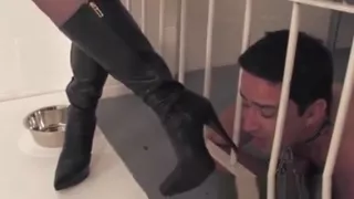 English Domina Trampling Her Disgusting Sub